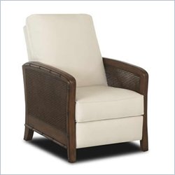 Klaussner Tiki High Leg Reclining Chair in Bull Natural