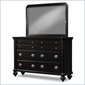 Klaussner Danbury Dresser & Mirror in Black