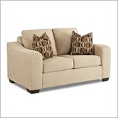 Klaussner Furniture Darien Loveseat in Voyage Camel