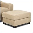 ADD TO YOUR SET: Klaussner Furniture Darien Ottoman in Voyage Camel