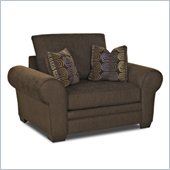 Klaussner Furniture Jonas Chair in Wooten Java