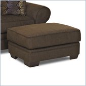 Klaussner Furniture Jonas Ottoman in Wooten Java