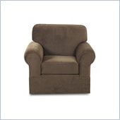 Klaussner Furniture Woodwin Chair in Chocolate