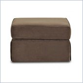 Klaussner Furniture Woodwin Ottoman in Chocolate