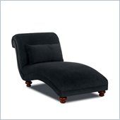 Klaussner Furniture Reststop Chaise Lounge in Black