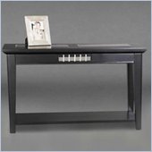 Klaussner Furniture Ashton Black Sofa Table with Glass Inserts