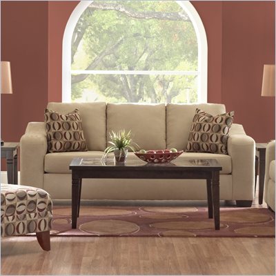 Klaussner Furniture Darien Sofa in Voyage Camel