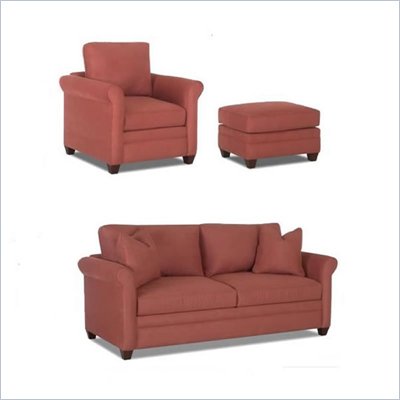 Klaussner Furniture Dopler 3 Piece Living Room Sofa Set