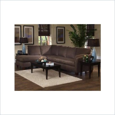 Klaussner Furniture Drew Sofa and Chaise Sectional Set in Libre Earth
