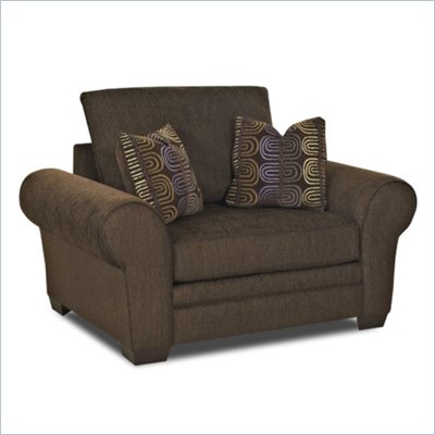 Klaussner Furniture Jonas Chair in Wooten Java