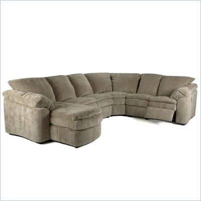 Sectionals  Recliners on Klaussner Furniture Legacy 4 Piece Recliner Sectional Set   O2703secte
