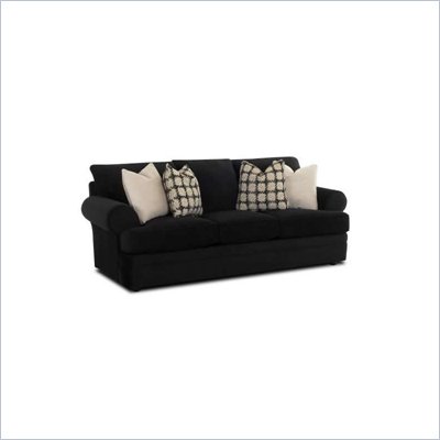 Klaussner Furniture Master Royale Regular Black Upholstered Sleeper