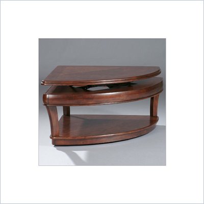 Klaussner Furniture Metro Pie Shape Lift Top Coffee Table