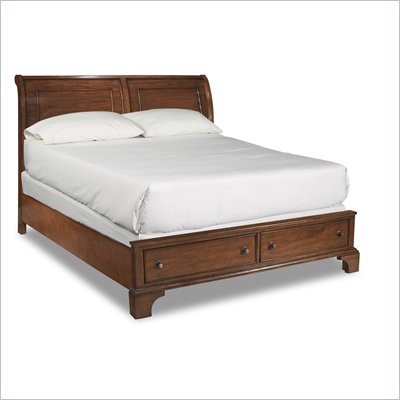 Klaussner Plymouth Queen Bed in Brown Cherry