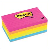 Post-it Lined Notes in Neon Colors
