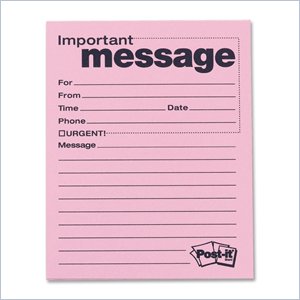 Post-it Telephone Message Pad