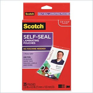 3M Self-Laminating ID Clip Style Pouch