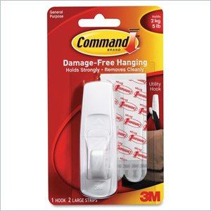 3M Large Reusable Command Adhesive Strip Hook