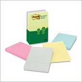 Post-it Greener Lined Notes in Sunwashed Pier Colors
