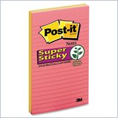 Post-it Super Sticky Lined Notes in Jewel Pop Colors