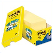 Post-it Original Canary Yellow Plain Note Pad