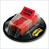 Post-it Desk Grip Dispenser with Sign Here Flags