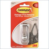 3M Command Brushed Nickel Timeless Medium Hook