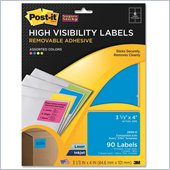 Post-it Super Sticky High Visibility ID Label