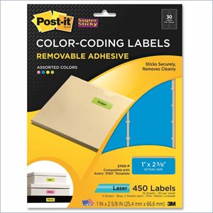 Post-it Super Sticky Color Coding Label