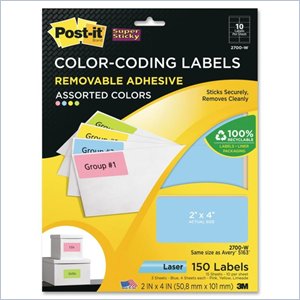 Post-it Super Sticky Color-Coding Label
