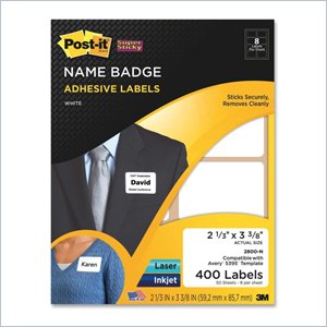 Post-it Super Sticky Name Badge Label