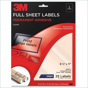3M Full Sheet Address Label