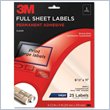 ADD TO YOUR SET: 3M Full Sheet Address Label