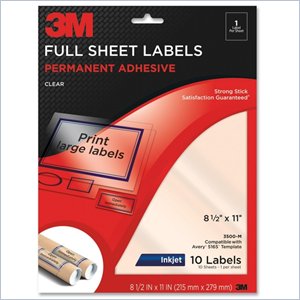 3M Full Sheet Address Label