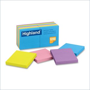 3M Highland Bright Self-stick Removable Note