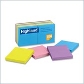 3M Highland Bright Self-stick Removable Note