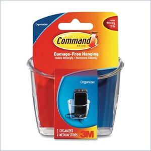 Command Recharging Station with Adhesive Strips