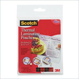 Scotch TP590220 Index Card Size Thermal Laminating Pouch