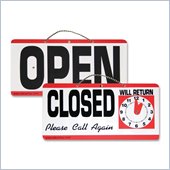 Advantus Open/Closed Sign With Clock