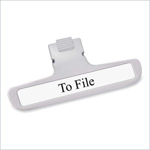 Advantus Extra-wide Panel Clip with Label