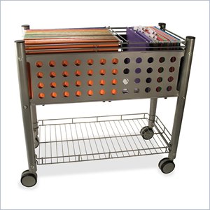 Vertiflex Open Top Rolling File Cart