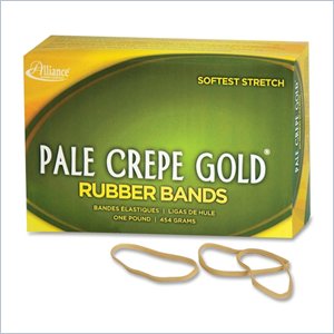 Alliance Rubber Pale Crepe Gold Rubber Band