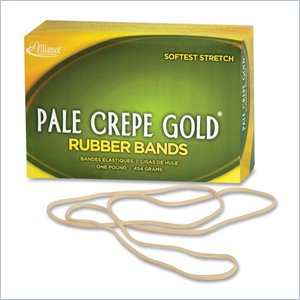 Alliance Rubber Pale Crepe Gold Rubber Band