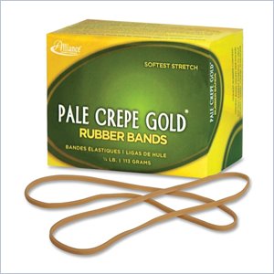 Alliance Rubber Pale Crepe Gold Rubber Band