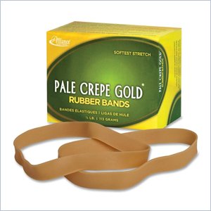 Alliance Rubber Pale Crepe Gold Rubber Band