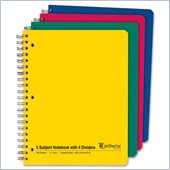 Ampad College Ruled Five-Subject Notebook