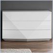 ADD TO YOUR SET: Rossetto Sapphire White Dresser in White
