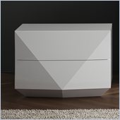 Rossetto Sapphire White Night Stand in White