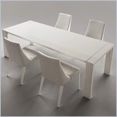 Rossetto Domino 5 Piece Rectangular Dining Table Set with Extension