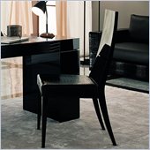 Rossetto Nightfly Wood Dining Chairs in Black (Set of 2)